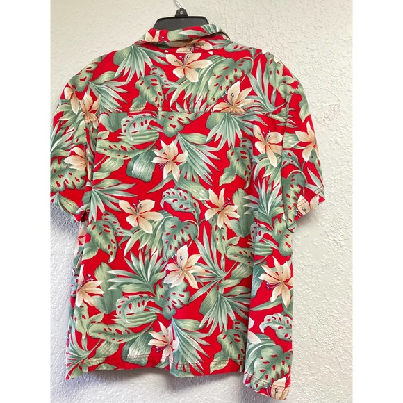 Island Traders Floral Button Down Blouse Size XL - Picture 2 of 5